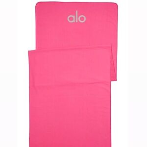 NWT RARE Alo Hot Pink Yoga Mat Towel